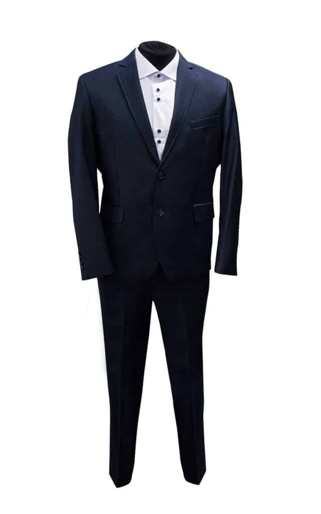 garnitur granatowy, moda męska