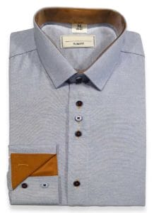koszula niebieska, eleganckie koszule męskie, gładka
