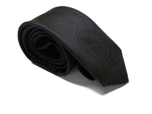 krawat grafitowy, klasyczny, do garnituru