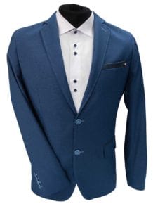 Marynarka męska modrak, stylowa modna marynarka, slim fit, niebieska