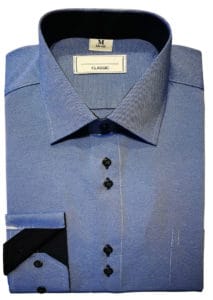 elegancka koszula męska granatowa